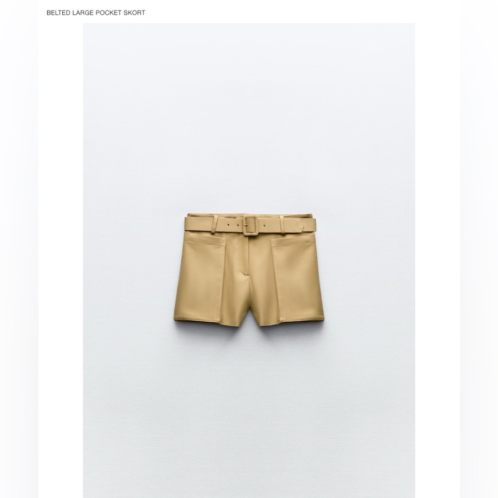 Zara ZW Collection Belted Shorts Size Medium NWT. Gorgeous.❣️